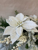 33" Frosted Snowdrop Centerpiece