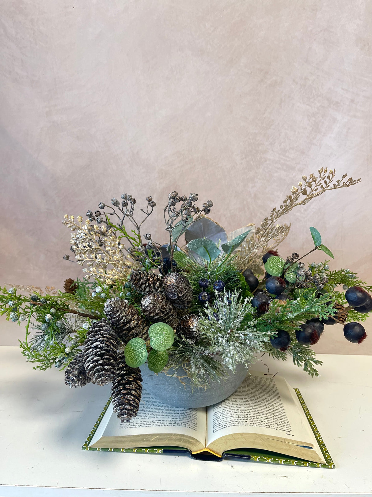 21" Rustic Sparkle Centerpiece