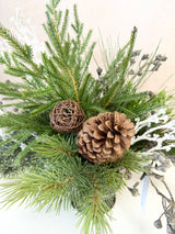 20" Winter Pinescape Centerpiece