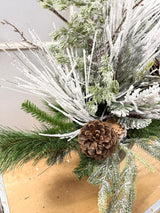 27" Winter Greens Porch Pot