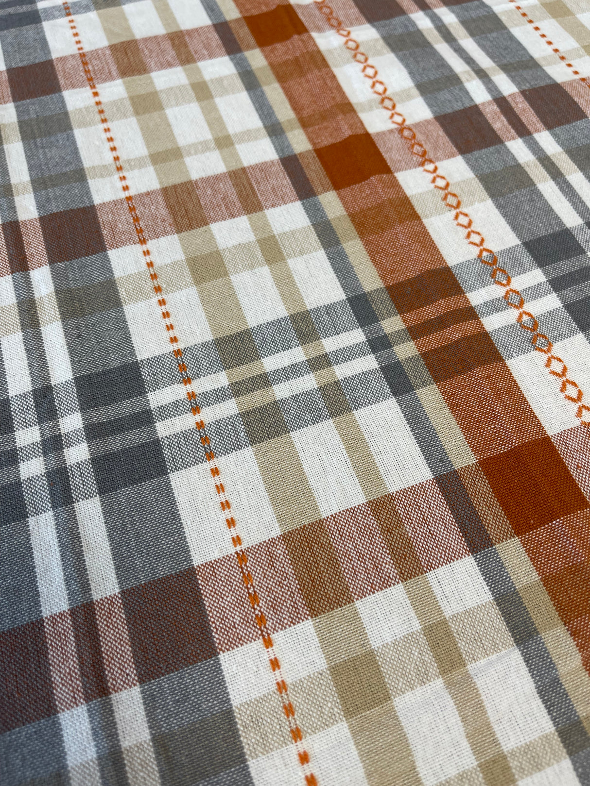 Autumn Afternoon Plaid Tablecloth