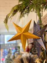 Gold Star Paper Ornament