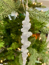 Gigi Glittered Icicle Ornament