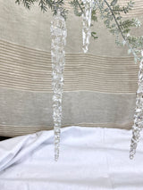 Believe Beaded Icicle Ornament Set