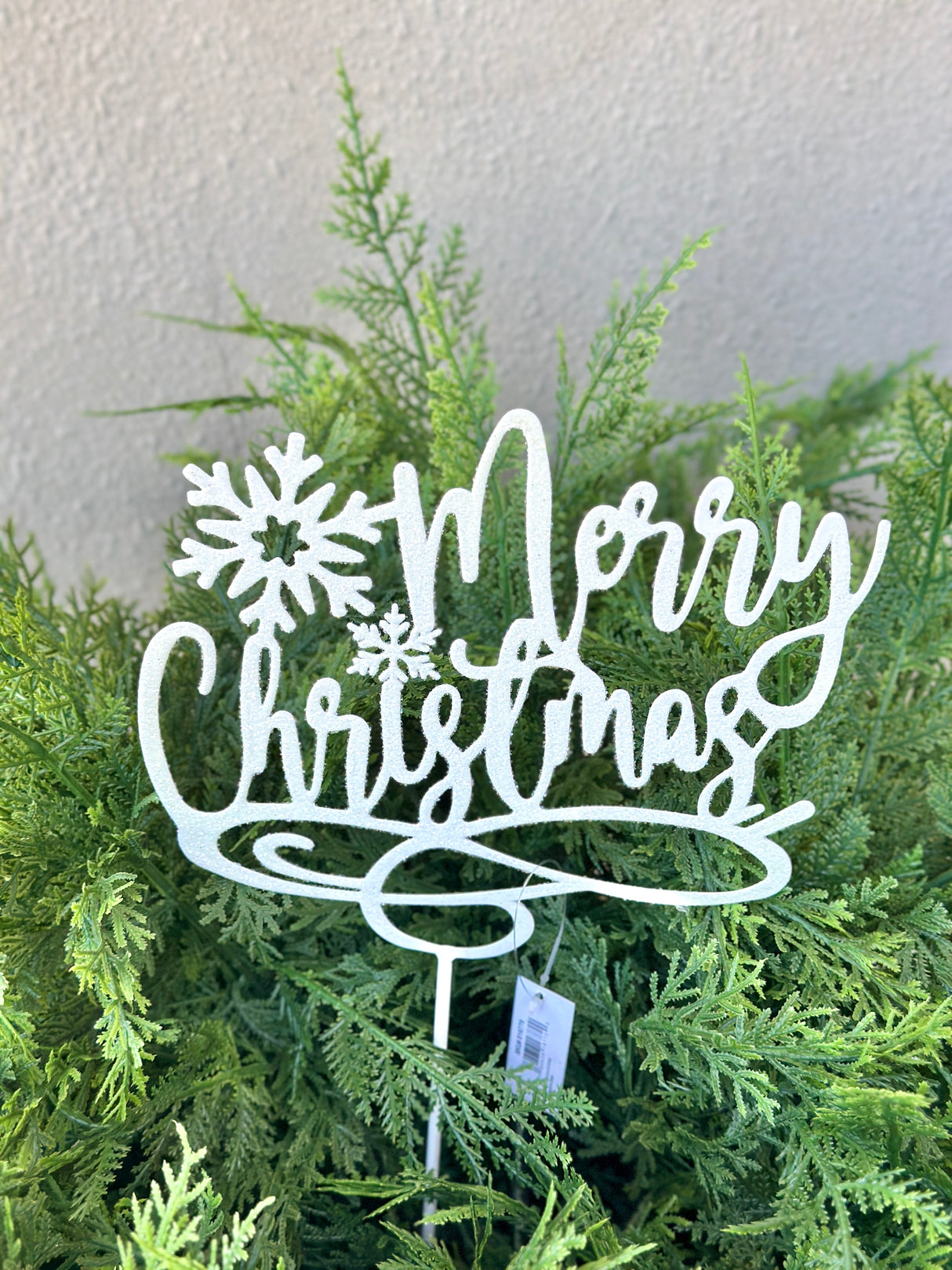 Merry Christmas Metal Stake