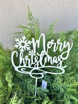 Merry Christmas Metal Stake