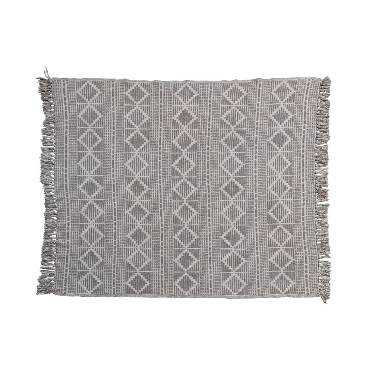 Recycled Cotton Jacquard Throw