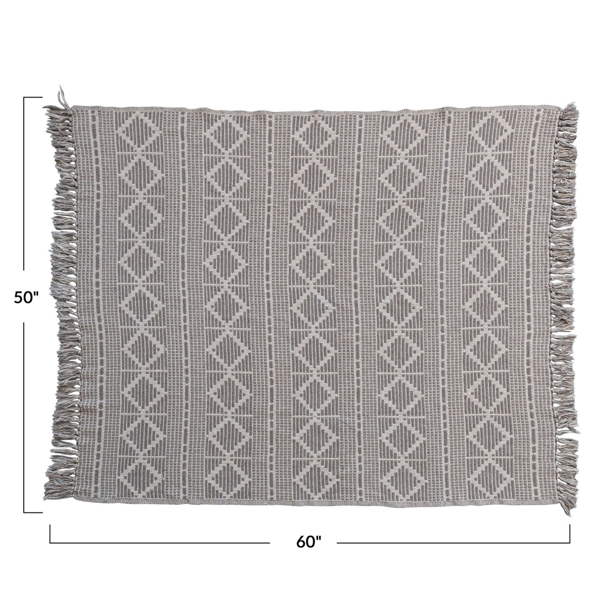 Recycled Cotton Jacquard Throw