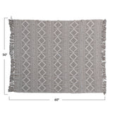 Recycled Cotton Jacquard Throw