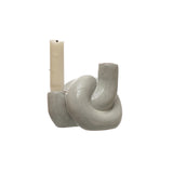 Stoneware Double Taper Candleholder