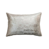 Gold Velvet Printed Lumbar Pillow