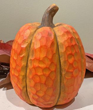 Medium Wood Cut Pumpkin