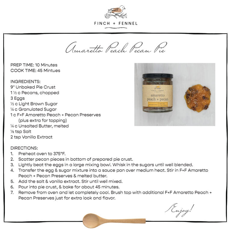 Amaretto Peach + Pecan Preserves