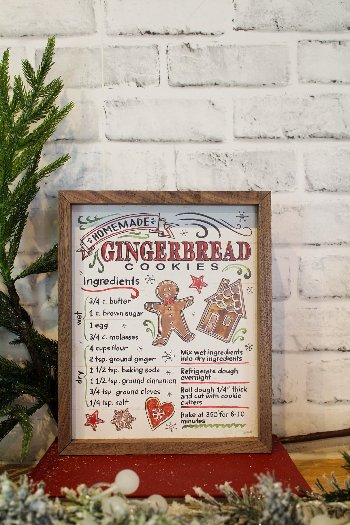 Christmas Treats VI Gingerbread Wood Art