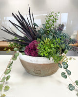 Warm Succulent Centerpiece Kit