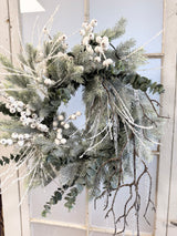 21" Icy Arctic Blast Wreath