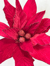 Jumbo Red Poinsettia Stem