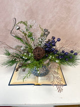 16" Frosted Woodland Charm Centerpiece