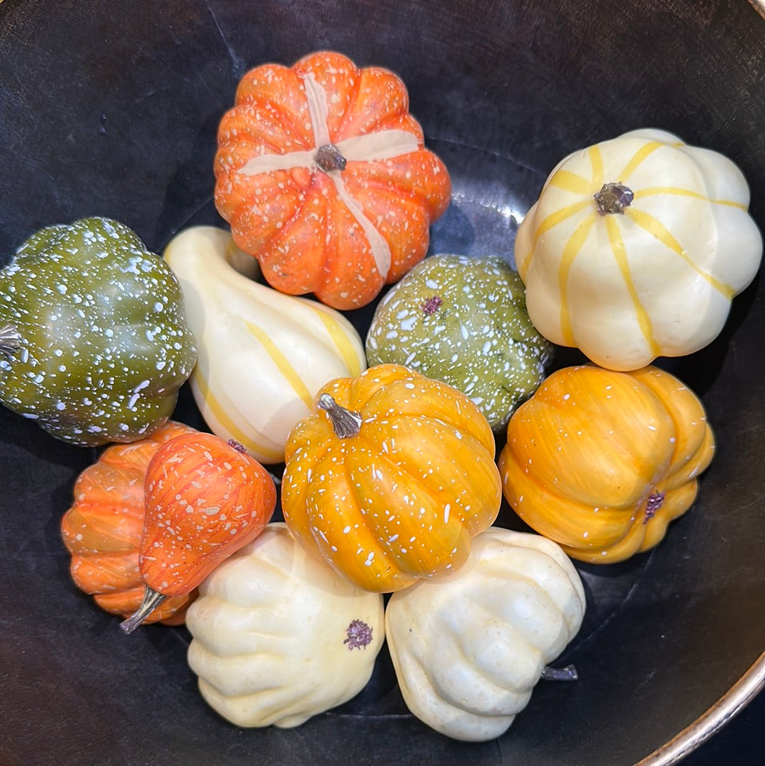 Mixed Pumpkins In Mesh Bag