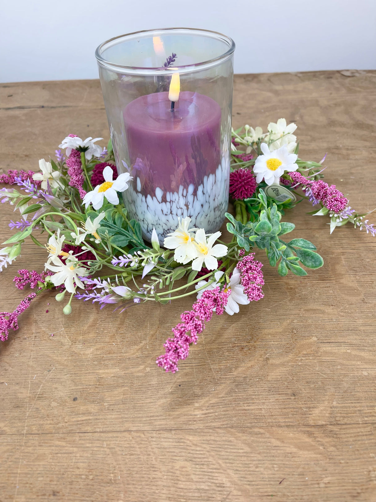Daisy & Heather Candle Ring