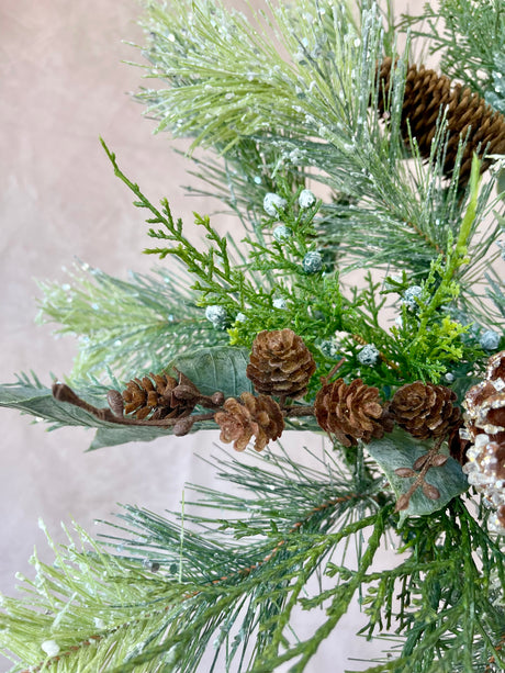 Frosted Pine Cedar Wreath