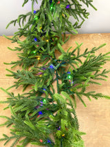 6' Green Oversized Norfolk Lighted Garland