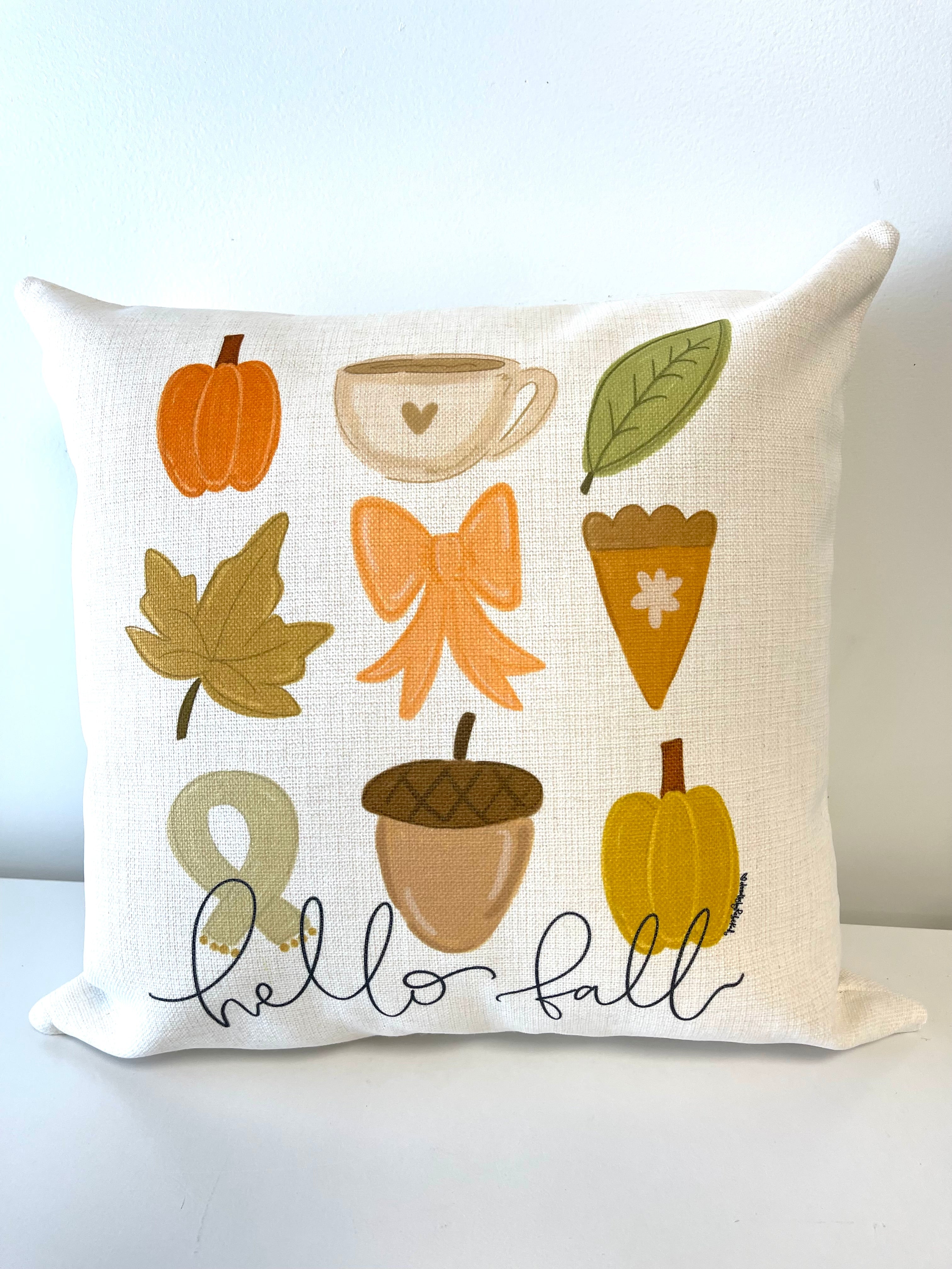 Hello Fall Pillow Magnolias Home Decor and Design