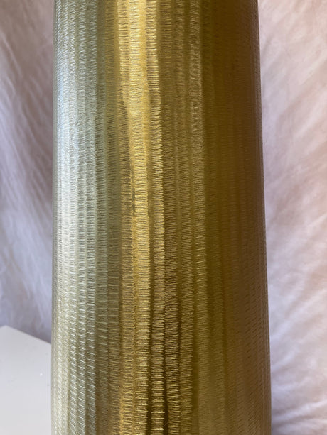 Gold Metal Hammered Floor Vase- Pickup Only