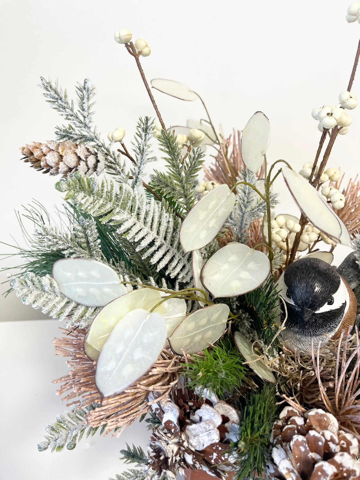 17" Rustic Winter Woods Centerpiece