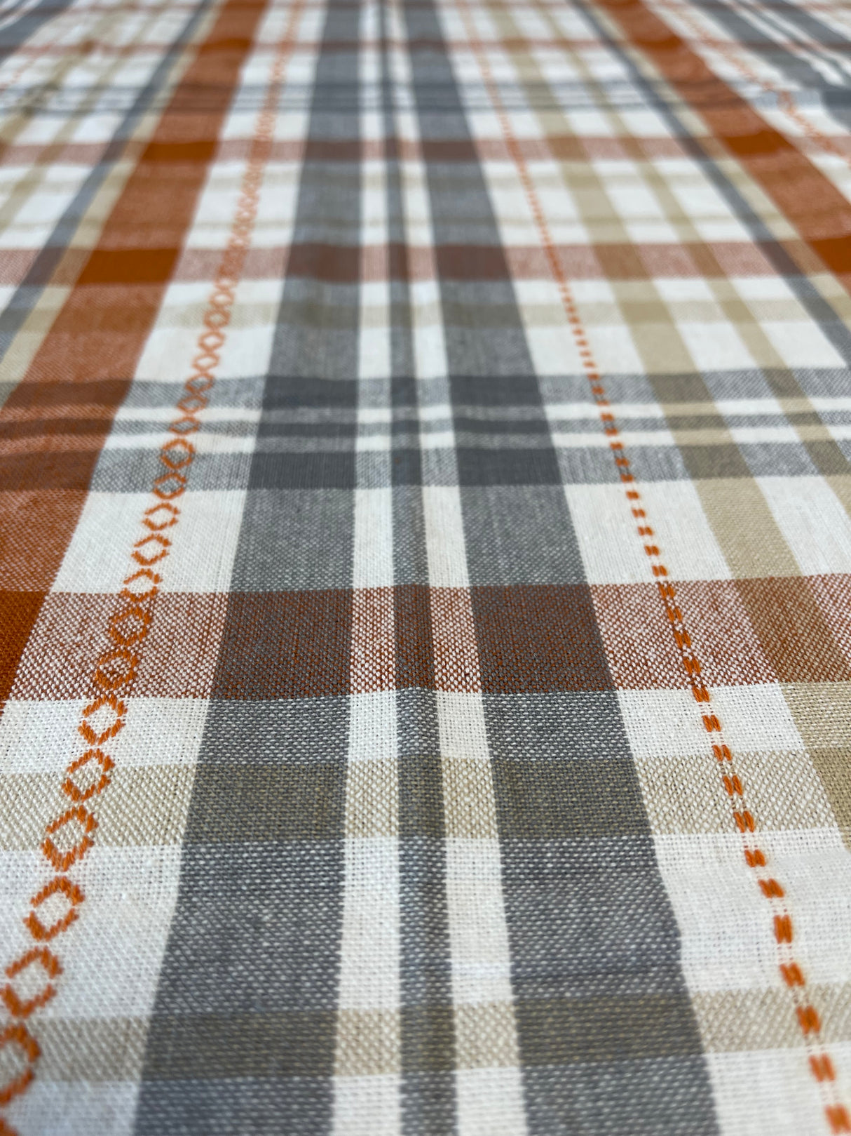 Autumn Afternoon Plaid Tablecloth