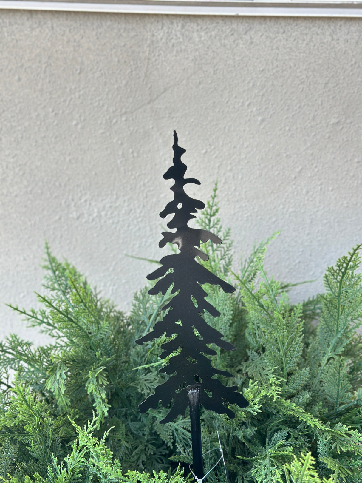Small Winter Forest Metal Tree Stake