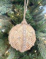 Jewelled Woved Reed Ornament