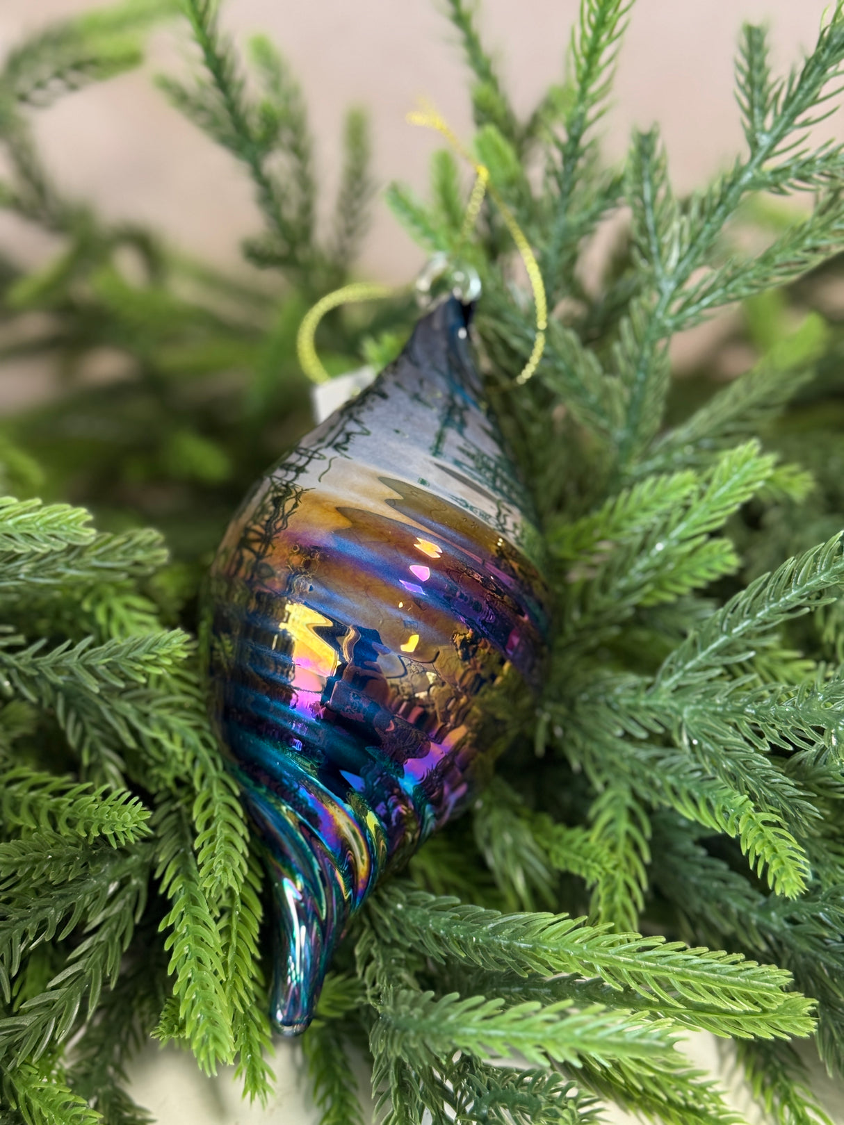 Elegant Holiday Glass Ornament - 2 Styles