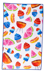 July Barbeque Reversible Towel