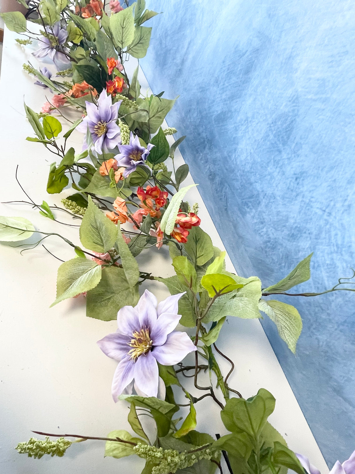 56" Dancing Clematis Garland