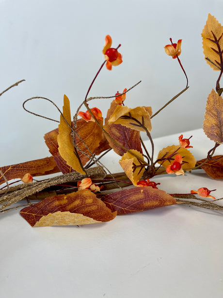 Autumn Beech Leaf & Bittersweet Garland