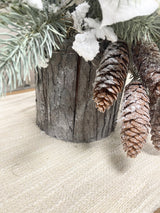 19" Woodland Snow Centerpiece