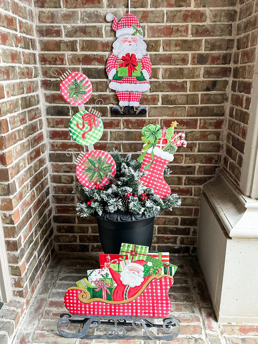 Gingham Stocking Stake