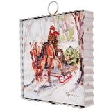 Bringing Home the Tree Mini Art