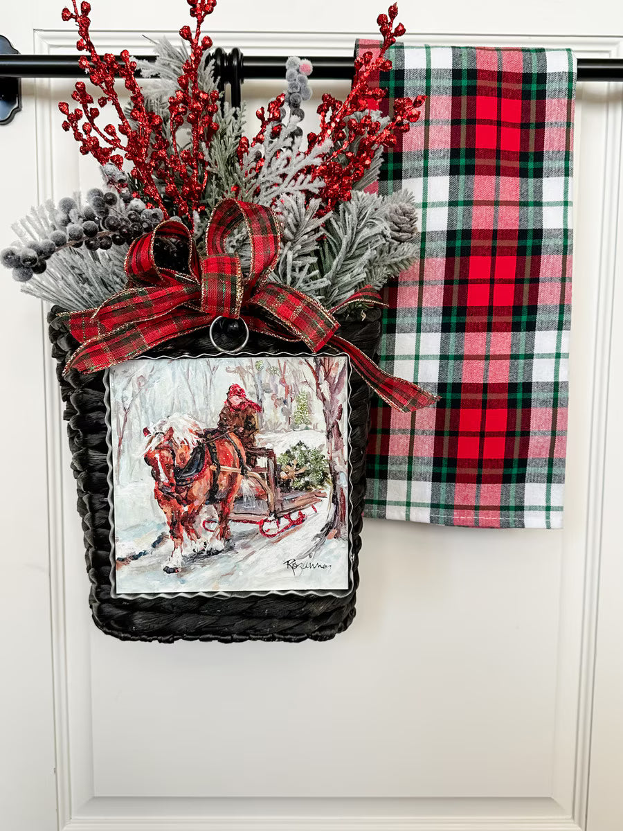 Bringing Home the Tree Mini Art