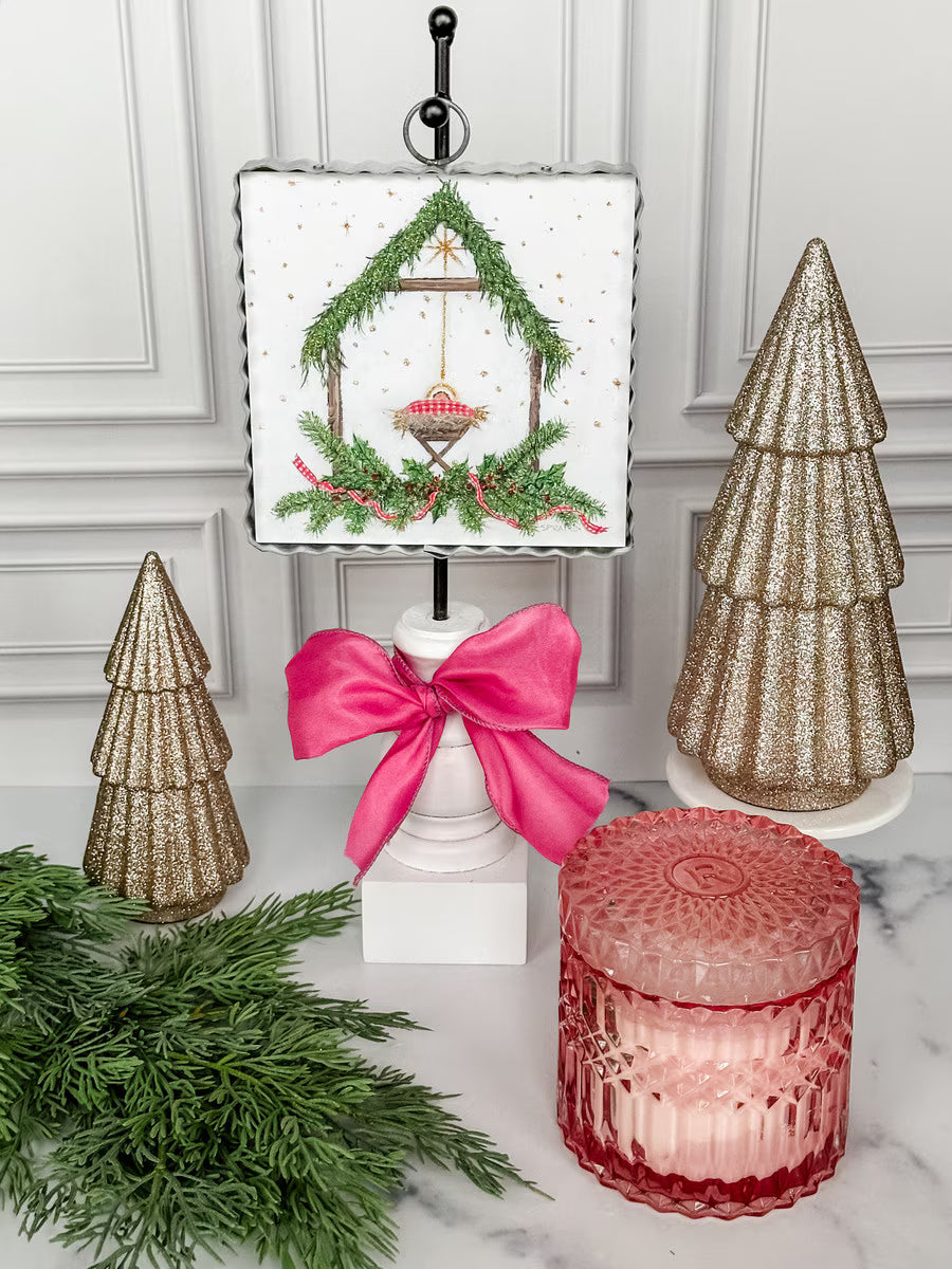 Gingham Nativity Mini Art