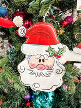 Mustache Santa Stake