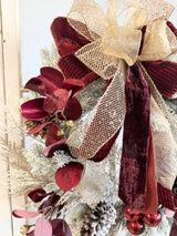 Glimmering Burgundy Wreath Kit