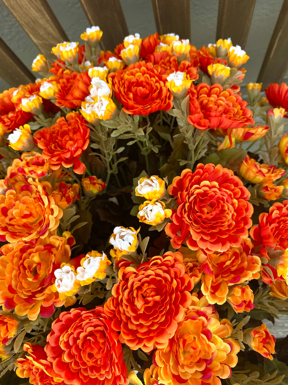 21" Fabulous Fall Mum Planter Insert