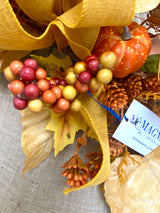 18" Golden Autumn Swag