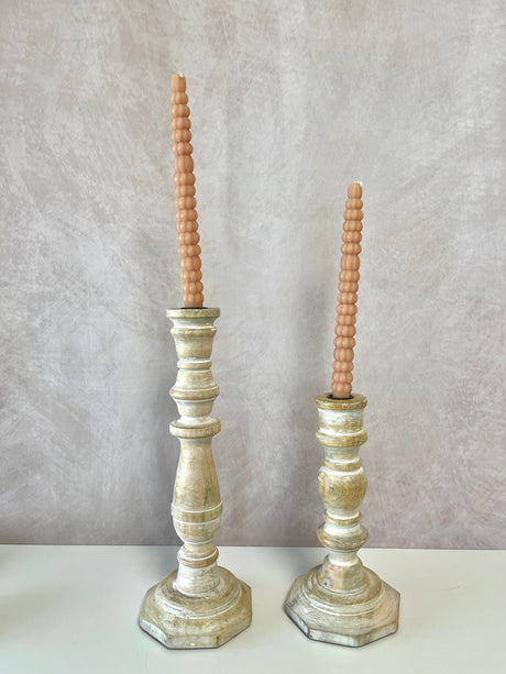 Pumpkin Taper Candle Set of 2