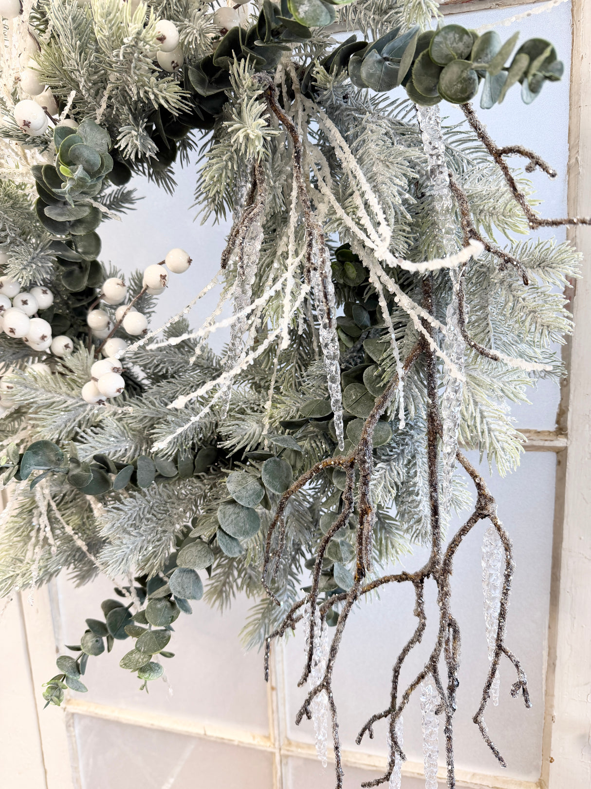 21" Icy Arctic Blast Wreath