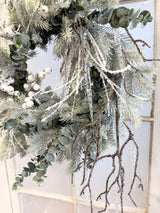 21" Icy Arctic Blast Wreath
