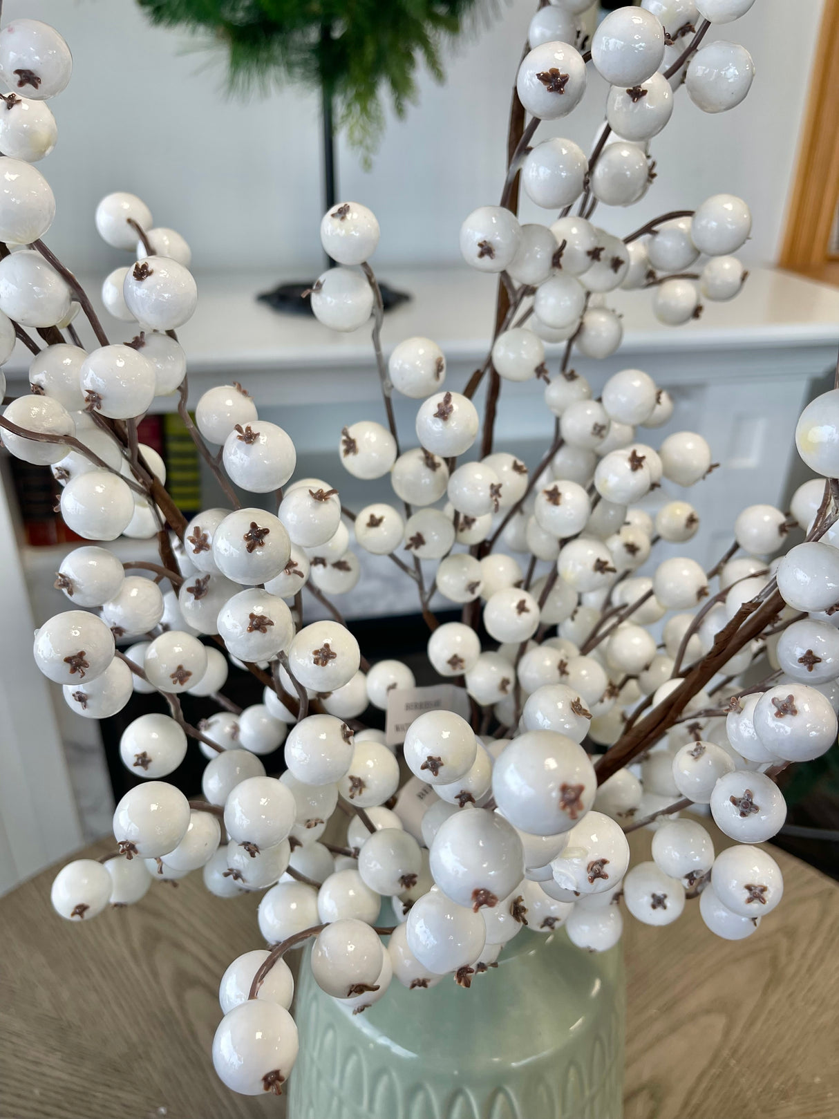 White Shiny Crabapple Spray