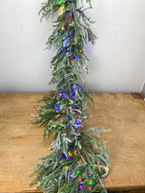 6' Frost Oversized Norfolk Lighted Garland